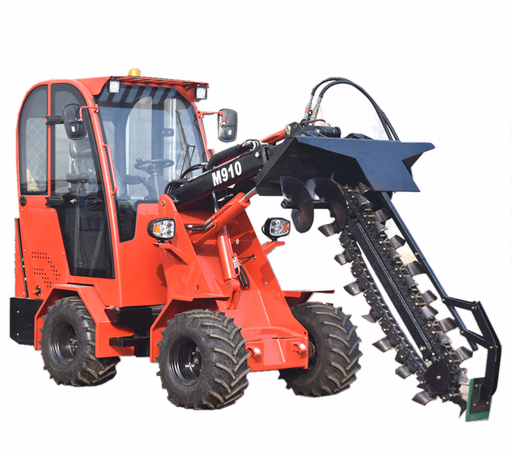 Telescopic-Boom-Wheel-Loader-Tractor-Backhoe-with-Concrete-Mixing-Plant2